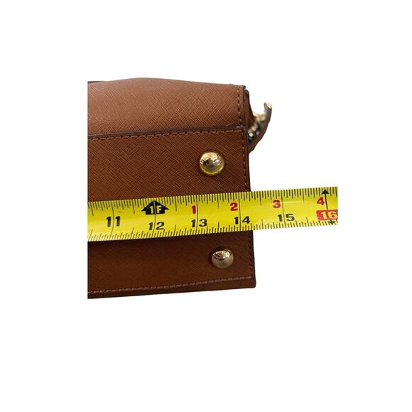 Michael Kors Hamilton Large Saffiano Leather Tote Bag Cognac Brown Tote Bag - Picture 10 of 10